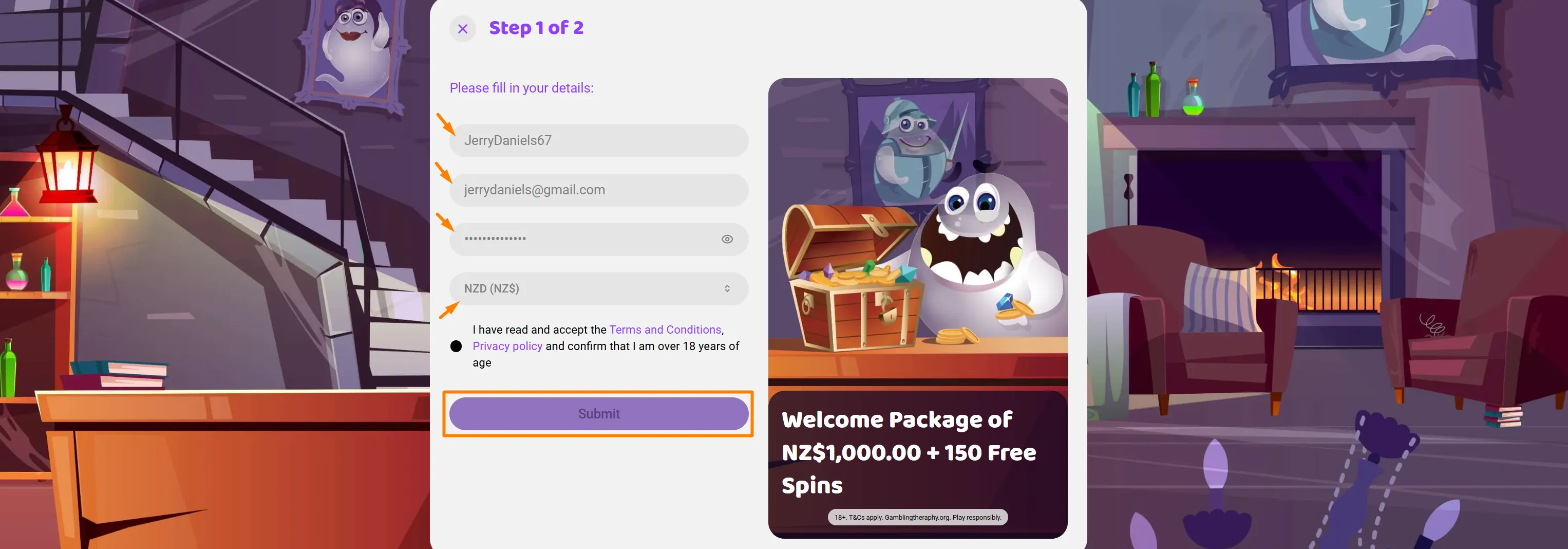 Boo Casino Registration Process